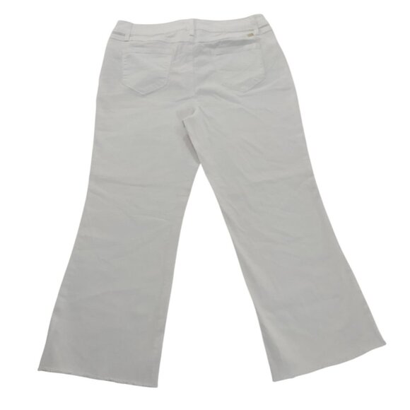 1822 Denim Womens White Bootcut Jeans With Raw Hem - Size 16. NWOT. - Picture 2 of 6